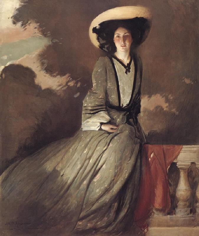 John White Alexander Portrait of Mrs.John White Alexander oil painting image